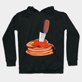 Cut Knife Pancake Halloween Cute Food Hoodie